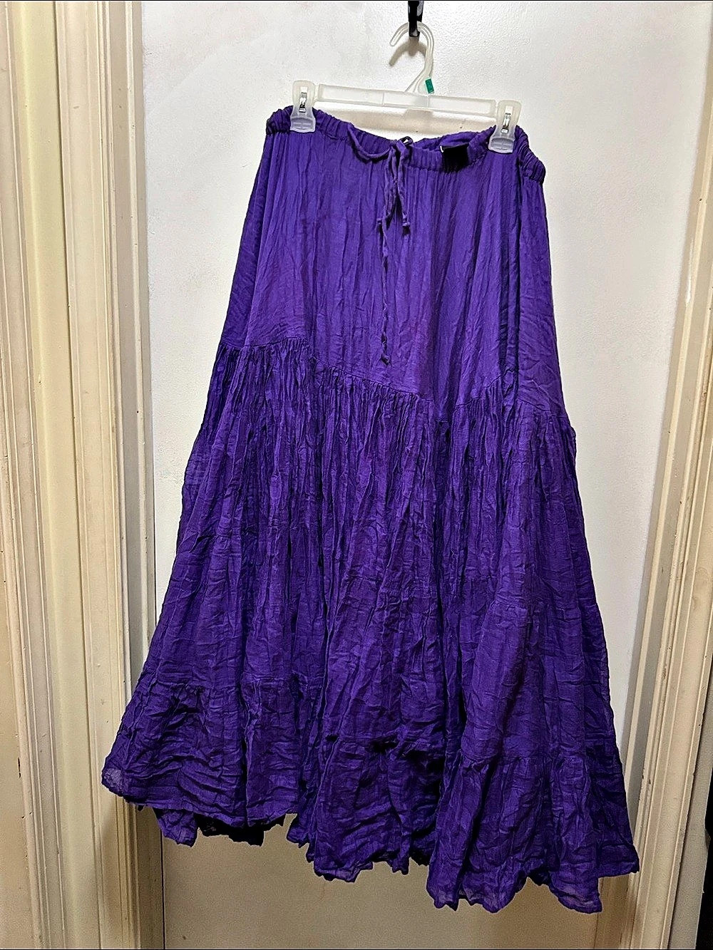 Moondance Deep Purple 25yd ATS/Tribal Fusion Maxi Skirt Like New 100% cotton